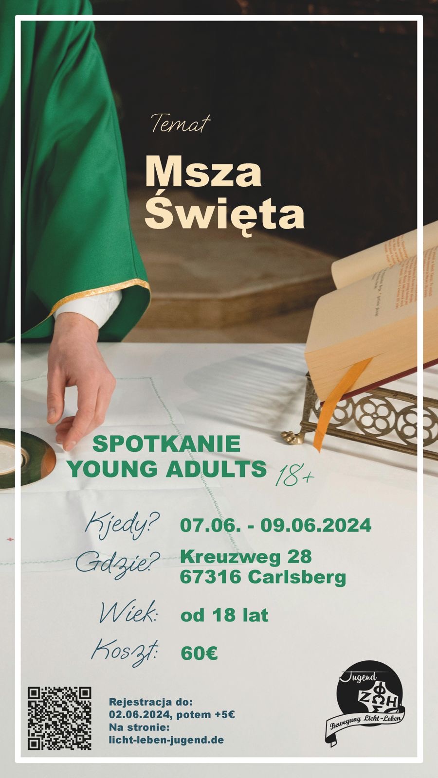 Spotkanie młodzieżowe 18+ w Carlsbergu (07.06-09.06.2024)