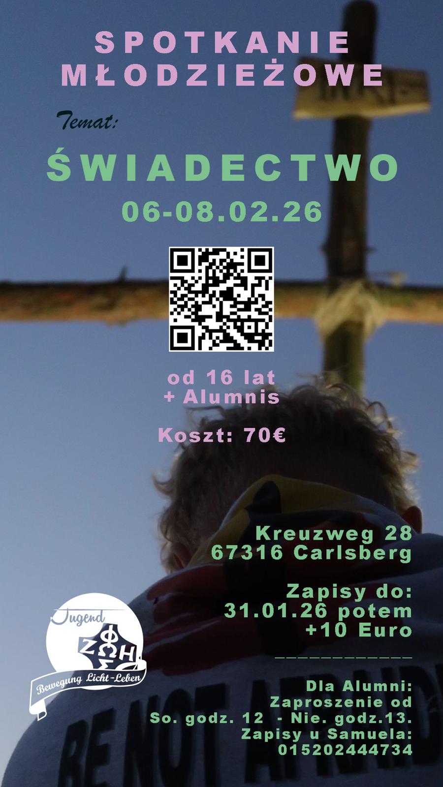 Spotkanie młodzieżowe w Carlsbergu (06.02.-08.02.2026)