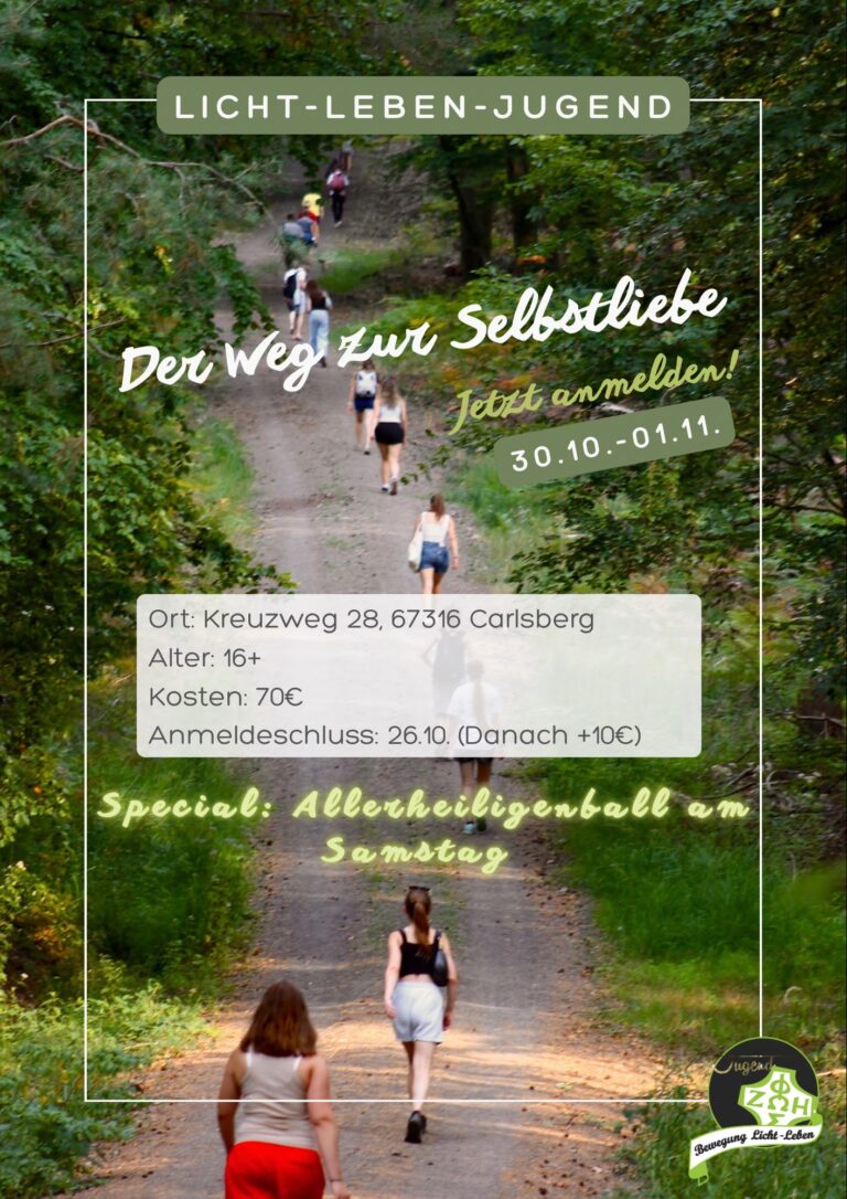Der Weg zur Selbstliebe!  Jugendtreffen in Carlsberg, 30-01.11.2026